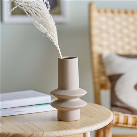 Vase en grès Isold beige