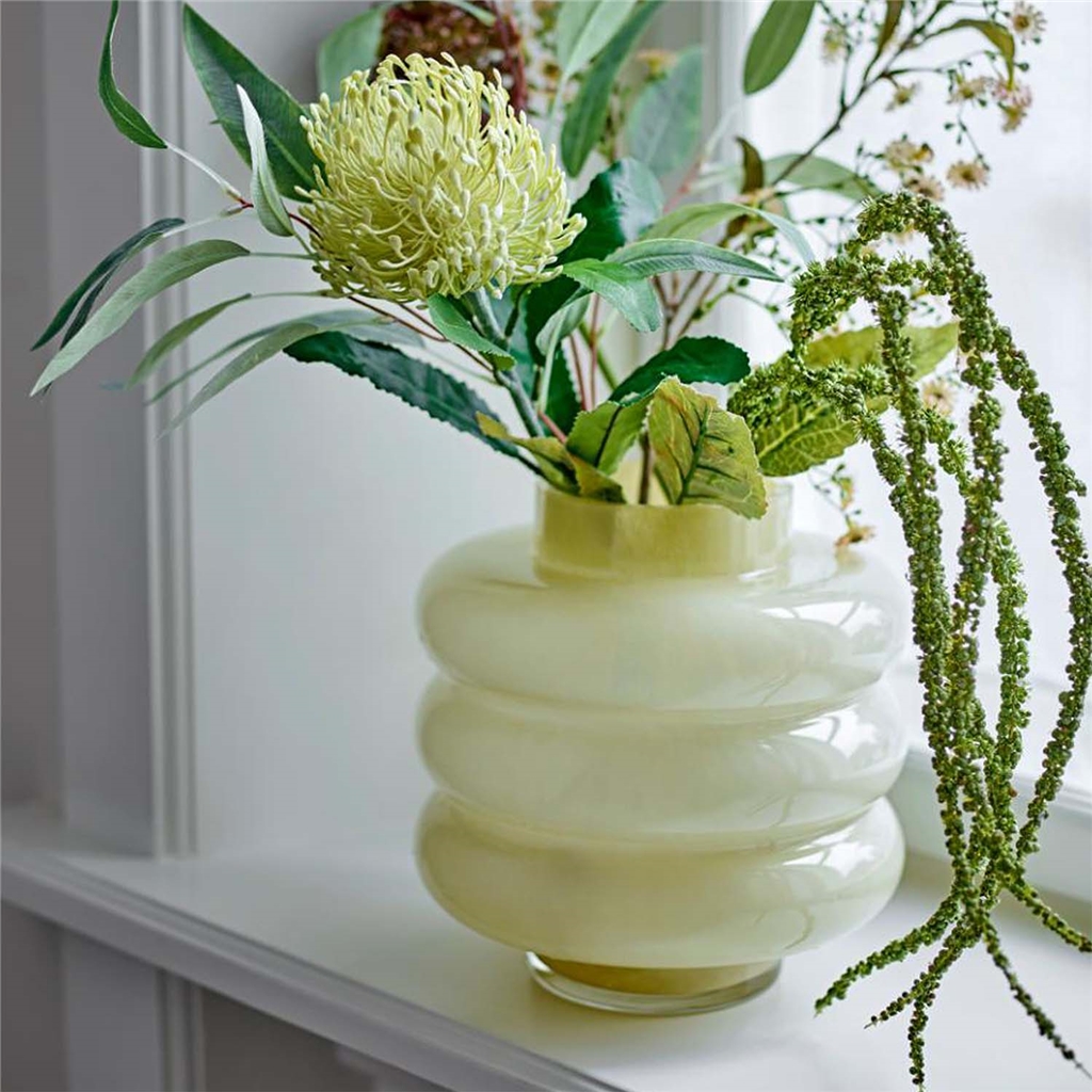 Vase en verre SAHARA jaune