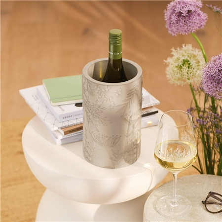 Rafraîchisseur de bouteilles avec décoration florale