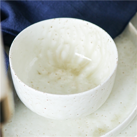 Bol à soupe structuré avec glaçure fine