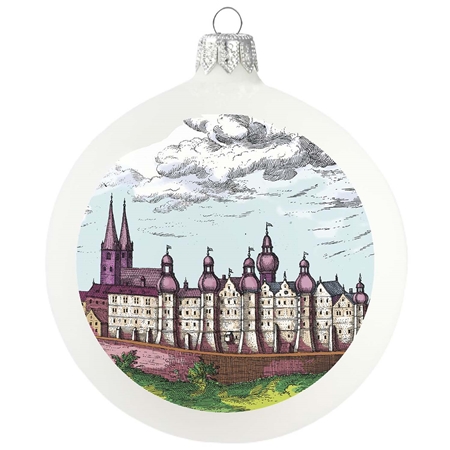 Skleněná vánoční ozdoba Praha – Pražský hrad | varianta III
