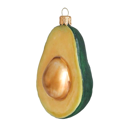 Ornement en verre en forme d'avocat
