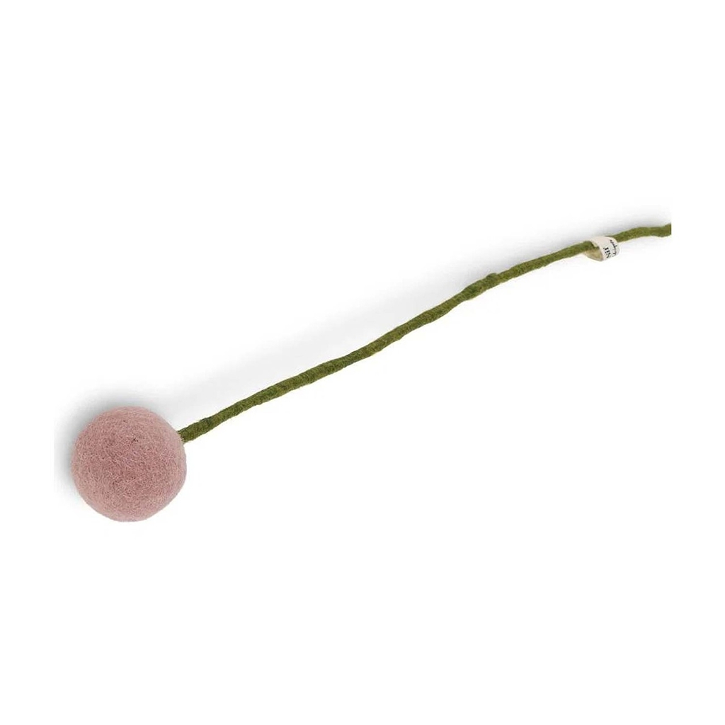 Fleur de feutre rose moyen