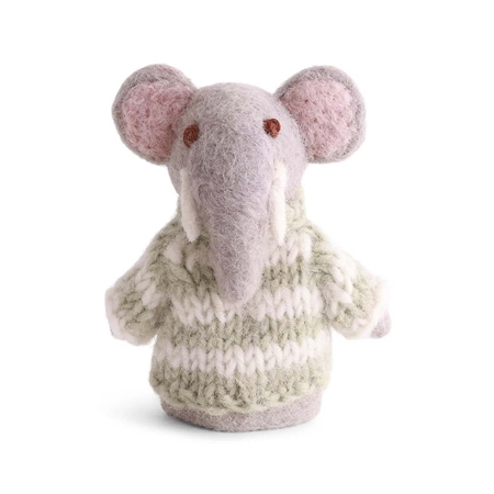 Marionnette éléphant en feutre