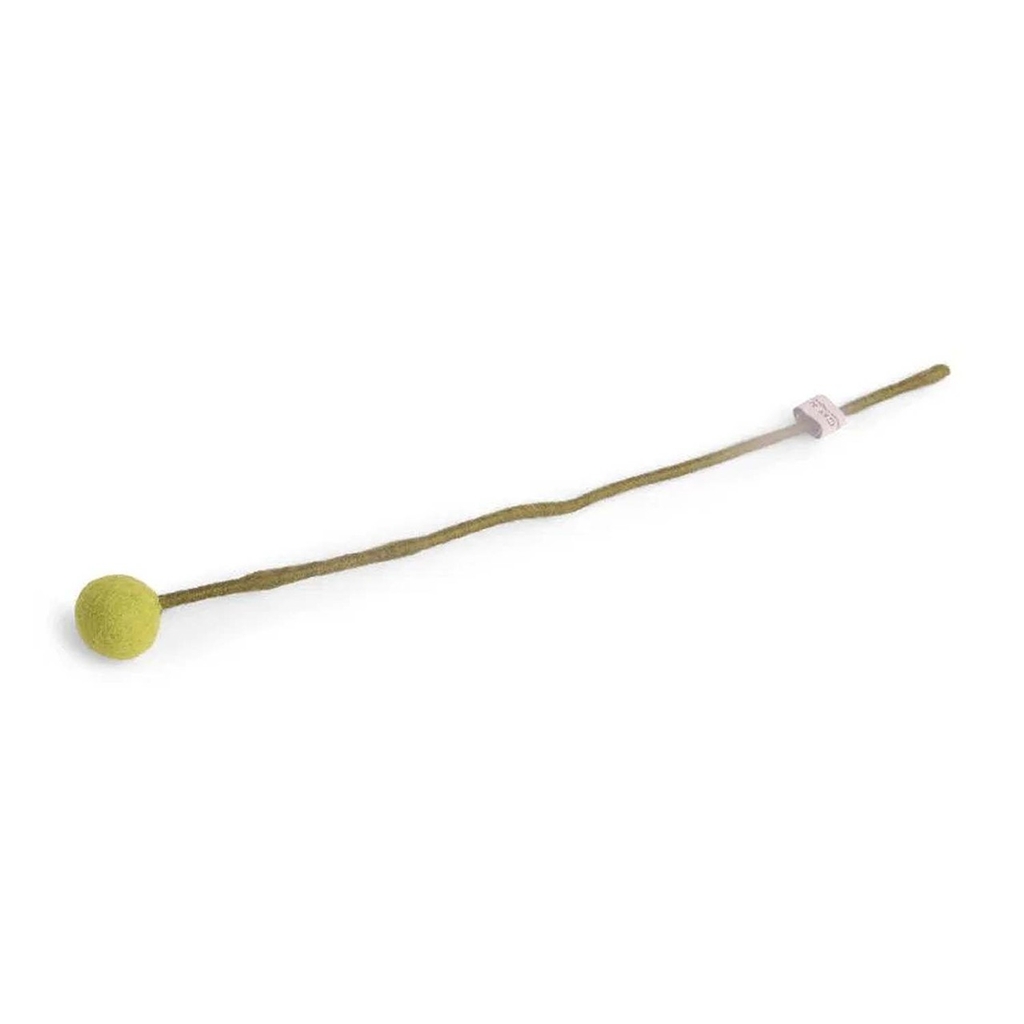 Fleur de feutre vert lime