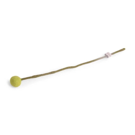 Fleur de feutre vert lime