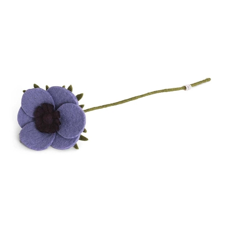 Fleur de feutre Anémone française violet