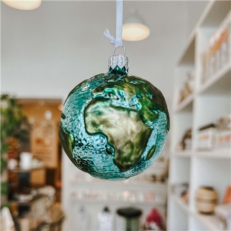 Planète Terre en verre