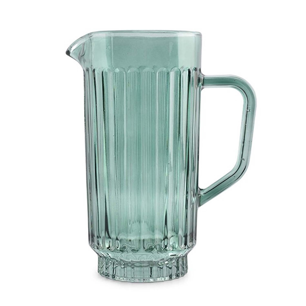 Carafe à eau en verre vert