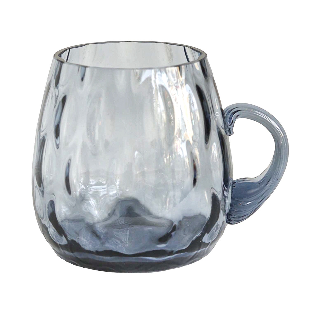 Chope à bière « Oliva » bleu-gris