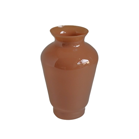 Petit vase couleur noisette