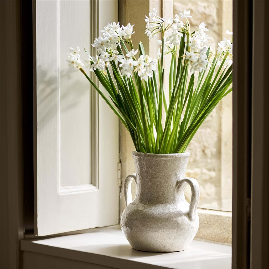 Vase Ravello avec anses, blanc